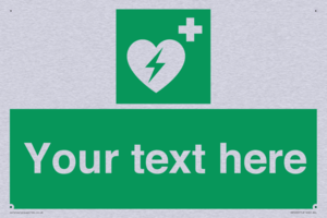 Custom Defibrillator Sign